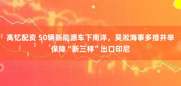 高忆配资 50辆新能源车下南洋，吴淞海事多措并举保障“新三样”出口印尼