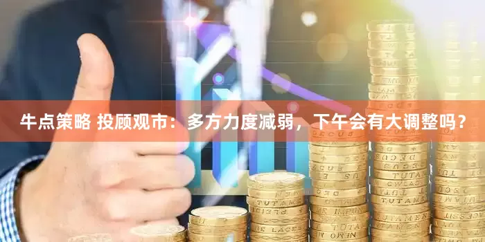 牛点策略 投顾观市：多方力度减弱，下午会有大调整吗？